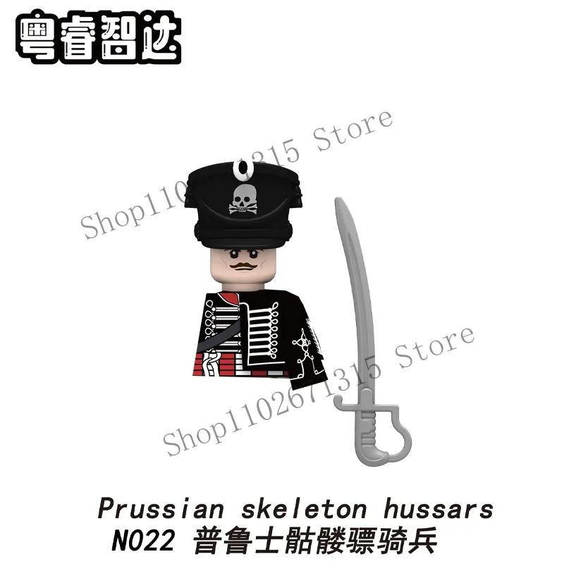Napoleonic Wars Military Soldiers Building Blocks British France Prussia Cavalry Army Russian Infantry Figures Bricks Kids Toys
