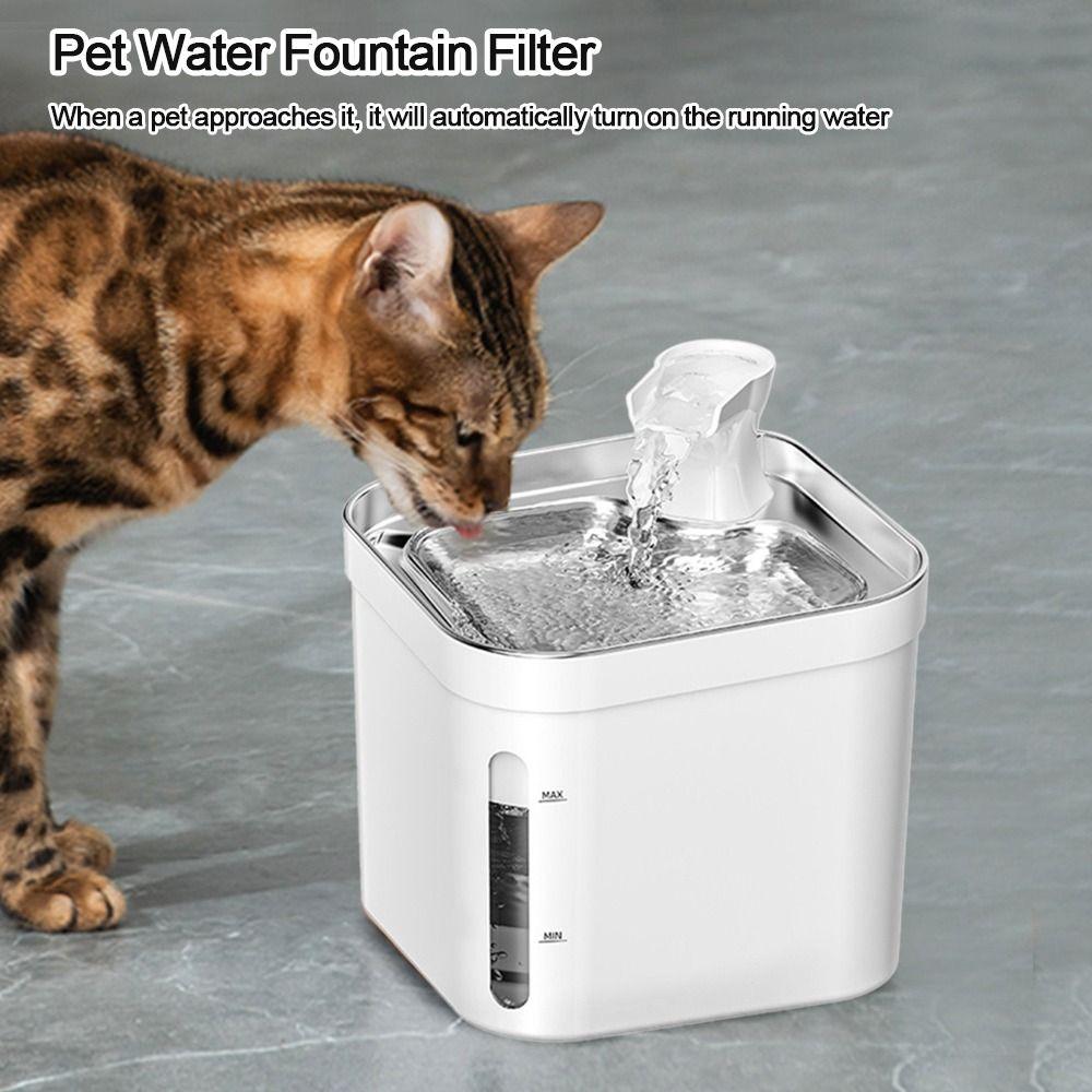 

Автоматическая поилка для домашних животных, диспенсер для воды для кошек, поилка для фонтана, фильтр, датчик, поилка