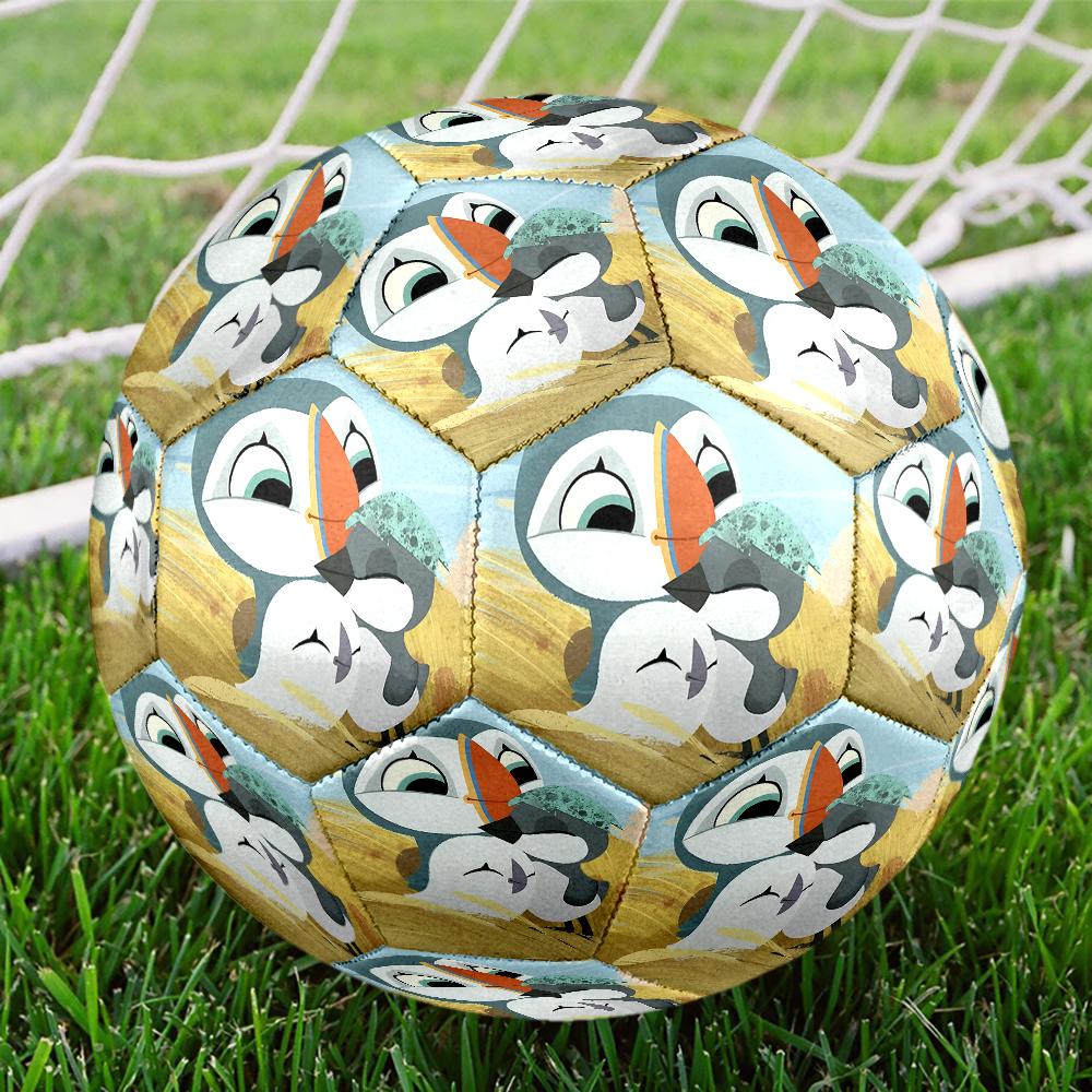 Puffin Rock Theme Size 5 Soccer Ball, Suitable for Both Indoor and Outdoor Matches, a Gift Suitable for Everyone.