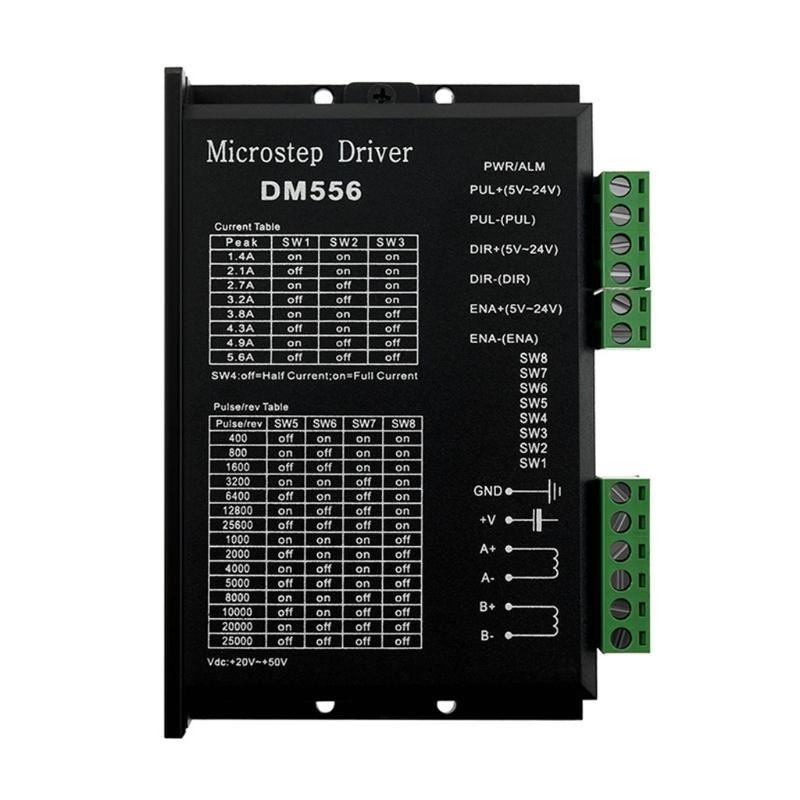 DM556 igital Stepper Motor driver 2-faset 5.6A For 57 86 Stepper Motor Nema23 Nema34 Stepper Motor Kontroller