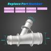 Upgraded Aluminum Radiator Coolant Hose Y Connector Coolant Hose Junction 47157 Compatible With Chevrolet 1999-2013 Silverado Suburban Tahoe Avalance
