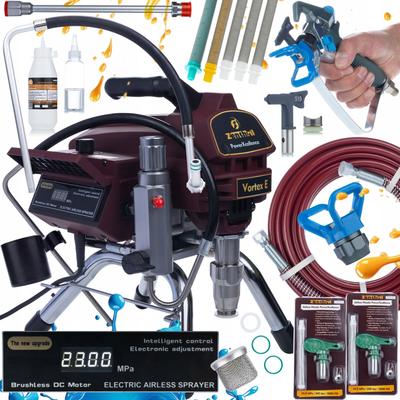 Zenthril Σετ Εκκίνησης Ψεκαστικό Χρωμάτων Vortex E – Ισχύς 3000W, Πίεση 20Mpa | Παροχή 3,5L/min | Σειρά PowerXcellence με Αξεσουάρ