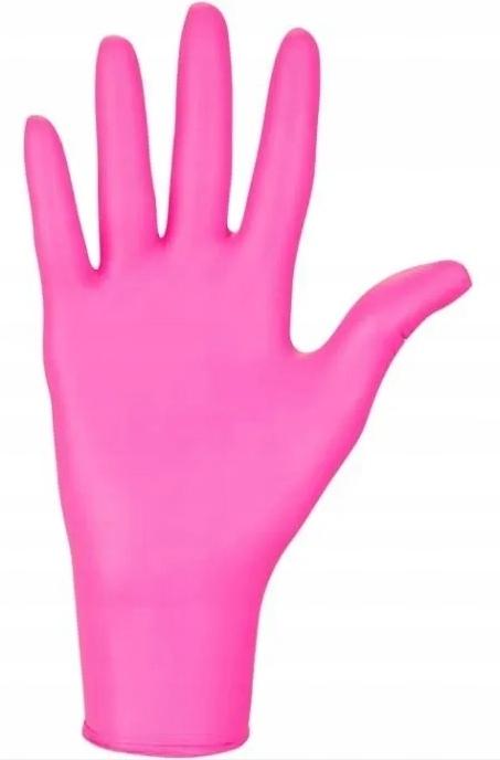 Rękawice Nitrylowe 100 Szt. 6-Xs Nitrylex Magenta
