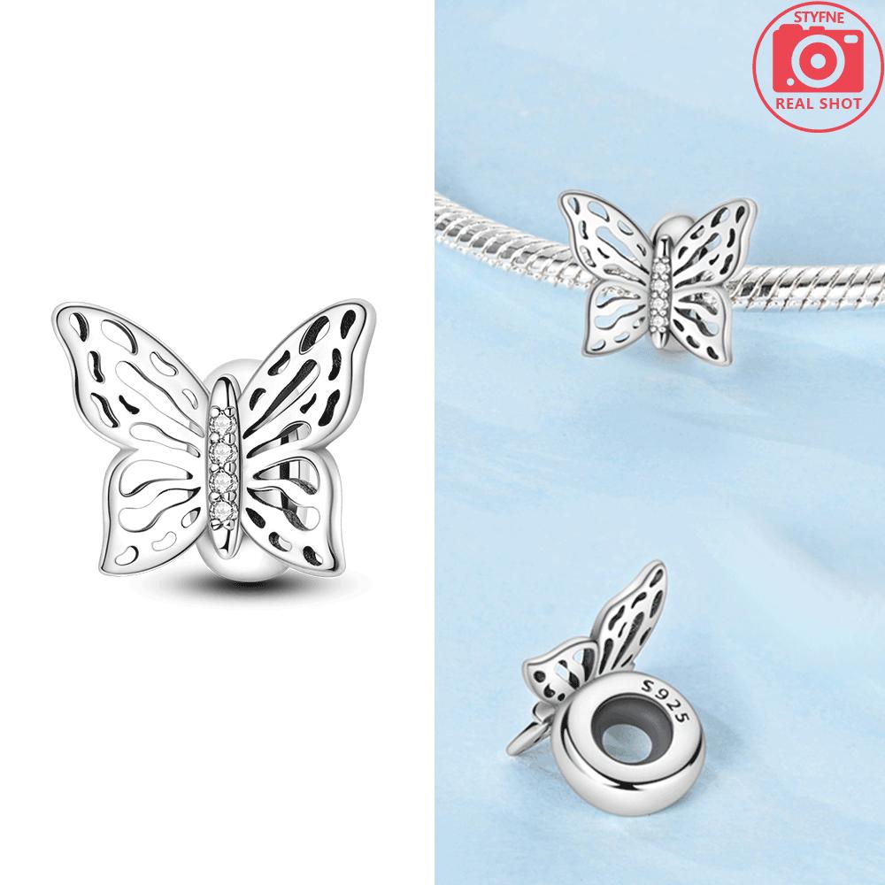 S Copper Charms Beads Cz Pave Round Clip Charms Fit Original Bracelet Necklace Charms Jewelry Fine Gift