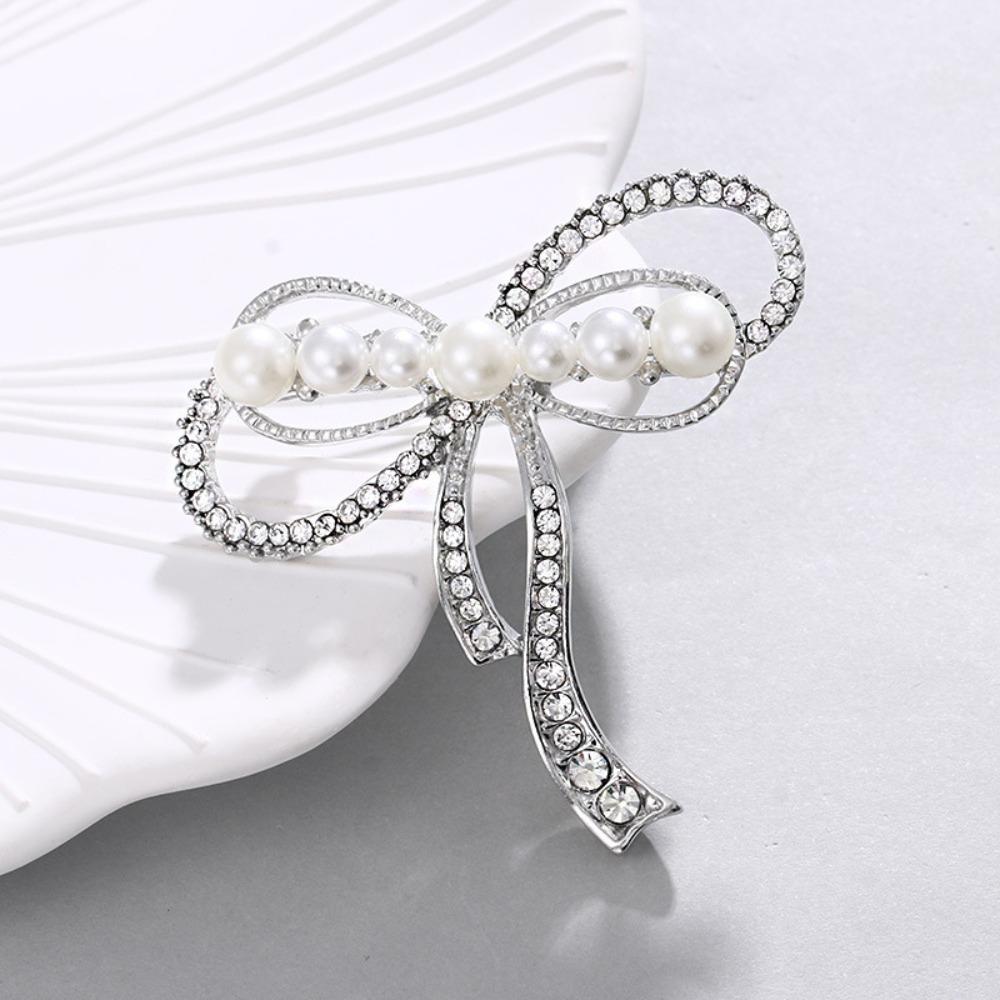 Korsage Schleife Brosche Anstecknadel Anti-Licht Kragenanstecker Damenbekleidung Zubehör