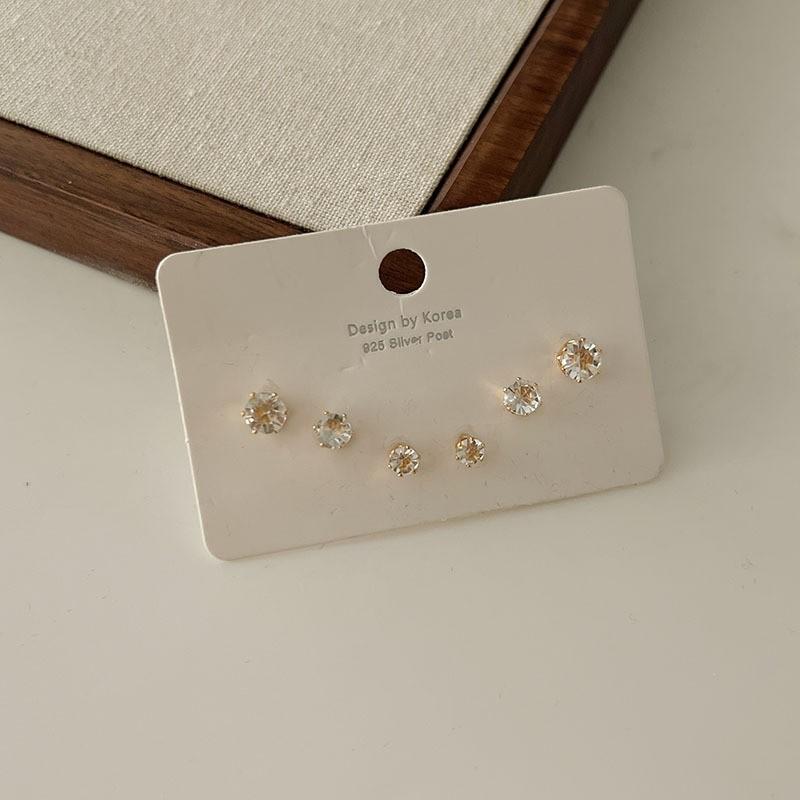 Exquisite Set, Earrings, Niche Design Earrings, Women's High-end Stud Earrings, Women's 6-piece Set
