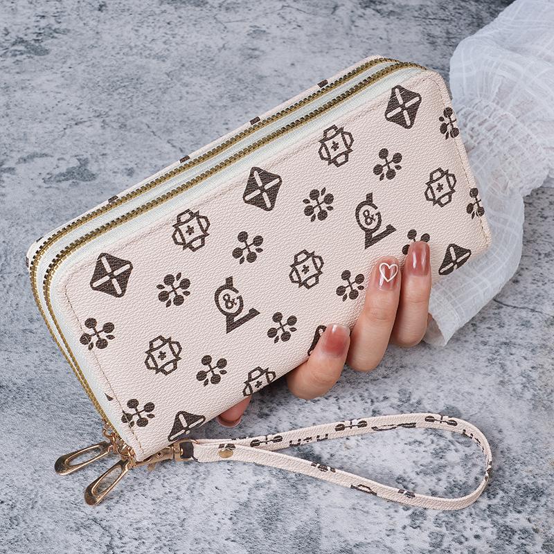 Frauen brieftasche Neue lange mädchen Brieftasche Mode doppel-reißverschluss große kapazität brieftasche für frauen