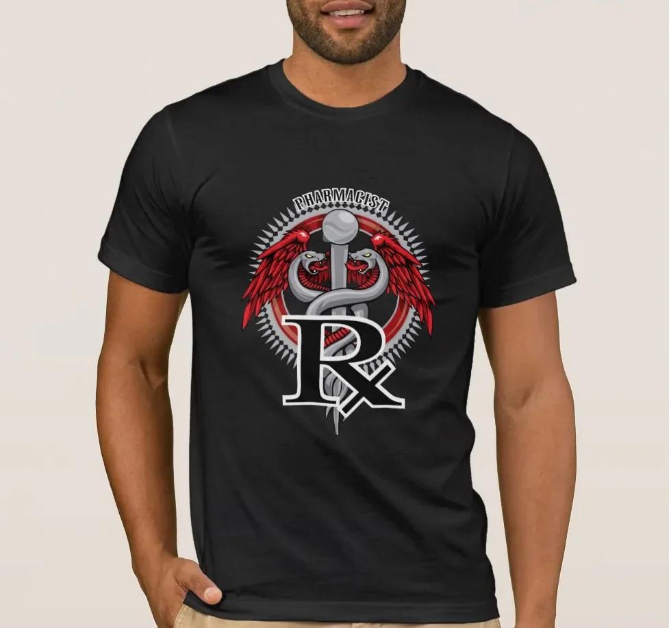 Registered Pharmacist Fashion Caduceus Wings TShirt 100 Cotton ONeck Summer Short Sleeve Casual Mens Tshirt Size S3XL