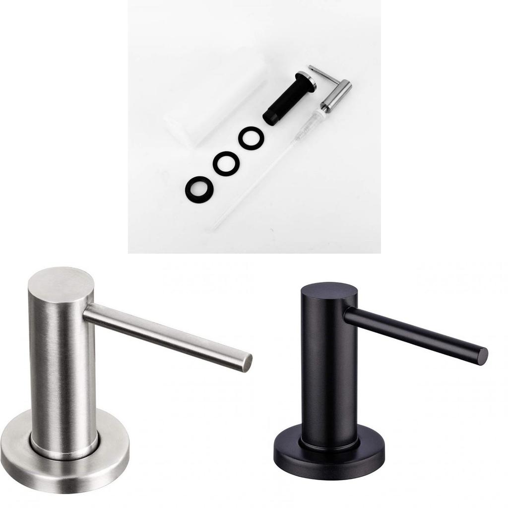 Modern Minimalist 304 Stainless Steel Soap Dispenser With Push Button For Kitchen Bathroom Use
