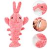 Yousheng Floppy Lobster Interactive Dog Toy USB Rechargeable Vibration Modes Cat Toy Electric Realistic Wagging Lobster Toy Catnip Addable