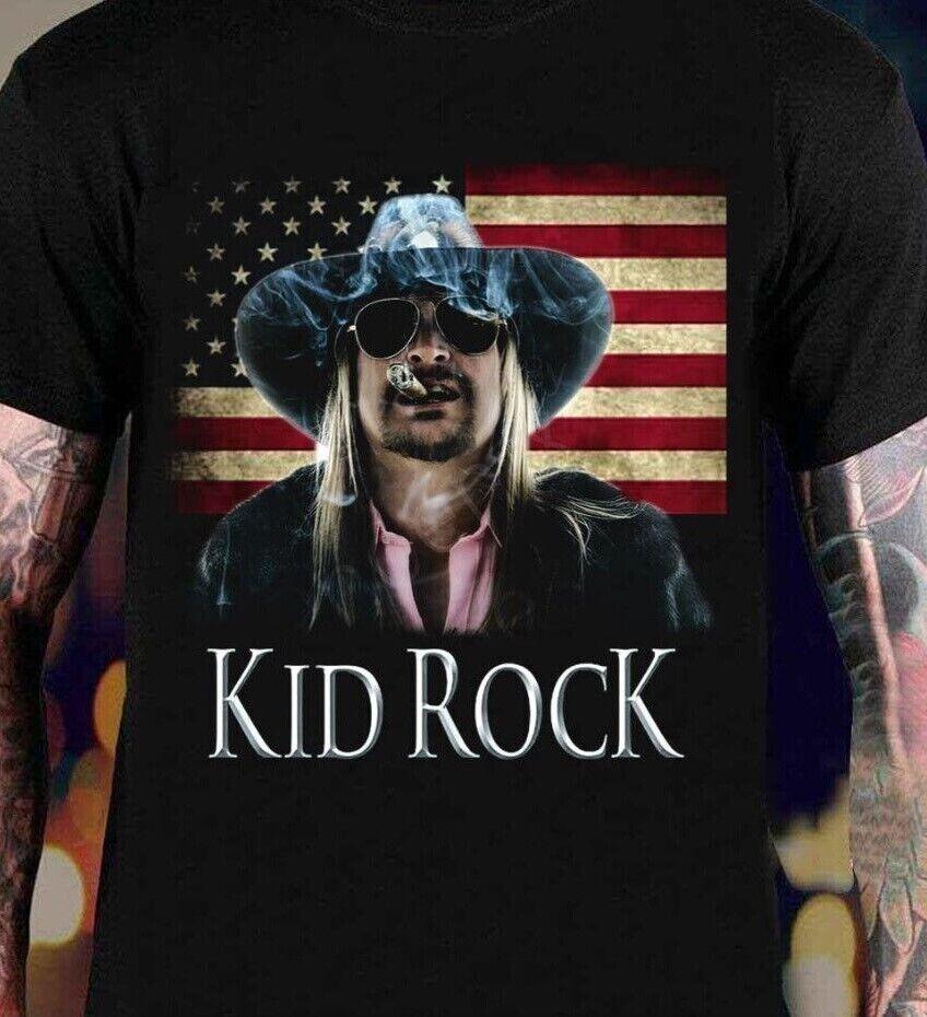 Vtg Kid Rock American Men T-shirt Kid Rock 2024 Tour Shirt For Fans Unisex T-Shirt M