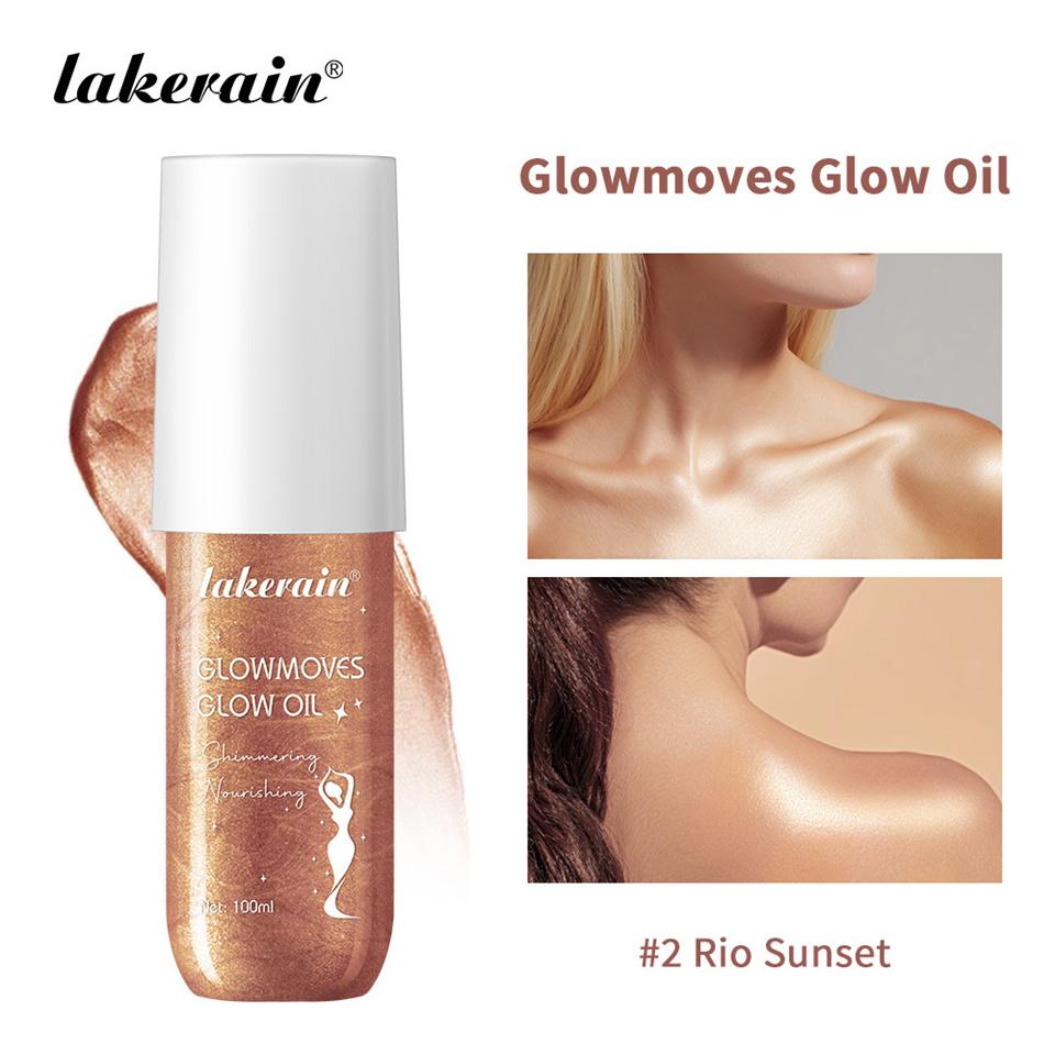 Glowmoves Glow Oil Hydrating Nourishing Facial Body Clavicular Brightening Liquid Fine Sparkling Party Beach Sparkling Oil