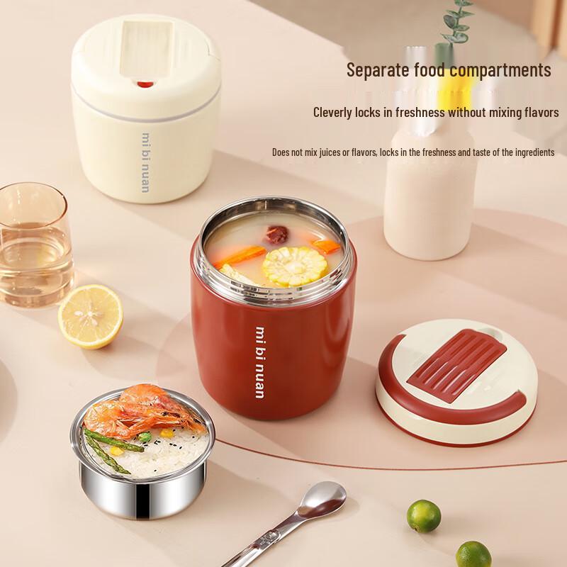 ZHISHE Double-Layer 304 Stainless Steel Insulated Lunch Box