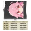 Mirai Nikki Gasai Yuno Flannel Blankets Spring  Warm Throw Blanket for Girls Boys Bedroom Street Trend Bedspread Sofa Bed Cover