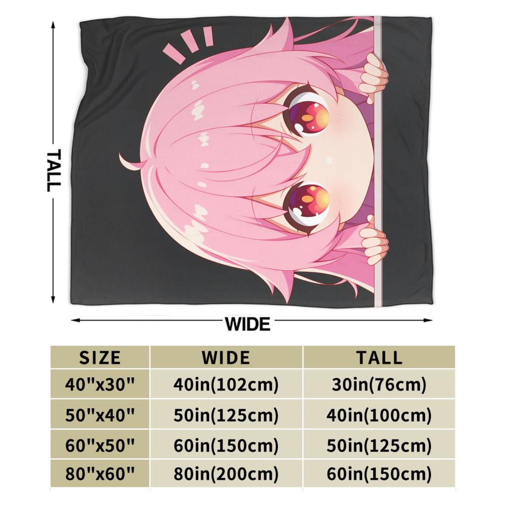Mirai Nikki Gasai Yuno Flannel Blankets Spring  Warm Throw Blanket for Girls Boys Bedroom Street Trend Bedspread Sofa Bed Cover