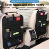 Felt Car Seat Back Organizer, Kick Mats Car Back Seat Protector For Kids, 6-Pocket Storage