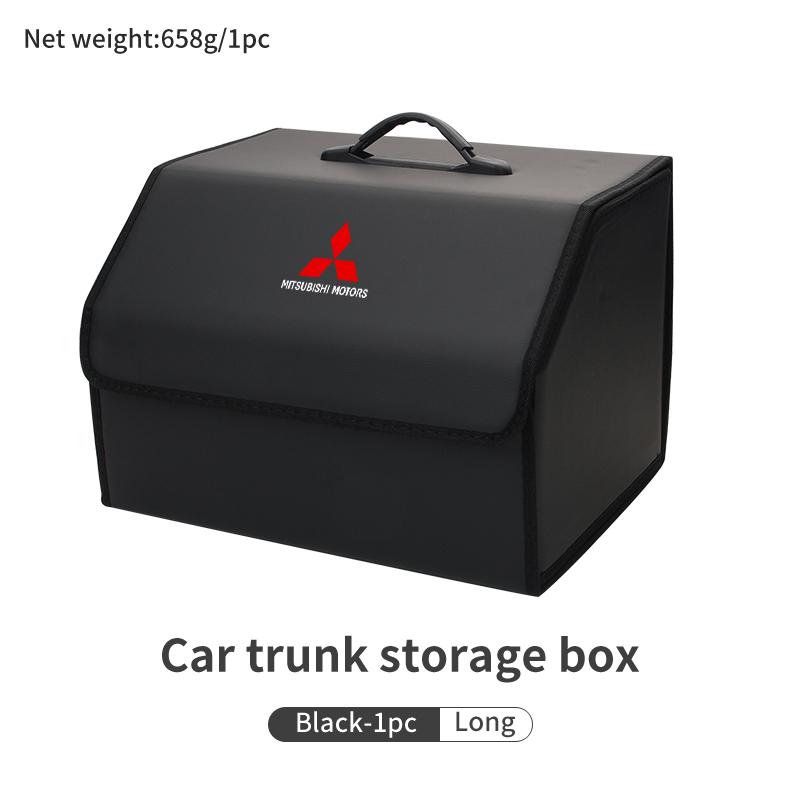 Tragbare Griff Auto Kofferraum Aufbewahrungstasche Wasserdicht PU-Leder Für Mitsubishi Outlander Lancer L200 ASX Pajero Grandis Eclipse