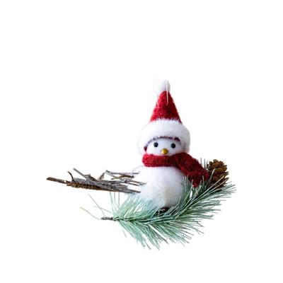 Schönes Stoff-Weihnachtsvogel-Feiertagsdekoration für Paare Nachttische Tisch Schreibtisch Sofa Auslage