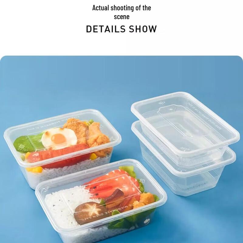 Disposable Clear Plastic Takeout Food Containers
