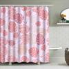 Beautiful Pink Monstera Shower Curtain Decorative Leaf Print In Rose Gold Perfect For Bathrooms Or Living Rooms Easy Installatio