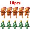 1-15pcs Christmas Balloons Aluminum Foil Xmas Tree Gingerbread Man Santa Balloon Kid Toys Xmas Birthday Party Holiday Decoration