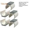 5Pcs Chair Legs Tips Caps with Felt Pads U-shaped Plastic Table Feet Glides Protectors Non-Slip Furniture Feet Tubing Cap for 19/22/25mm Diameter
