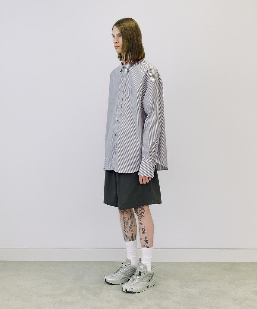 ENDOOR Piano Over Shirt (Black Stripe)