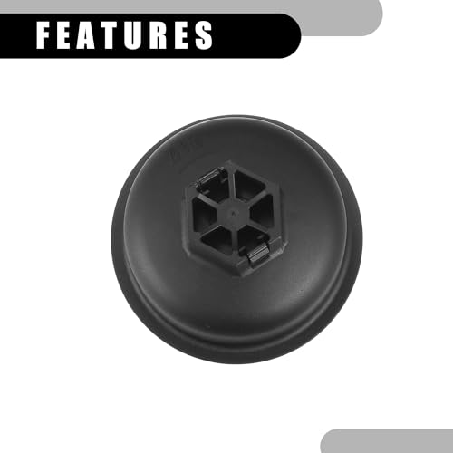 Partuto Oil Engine Filter Housing Cap Cover No. 311401 - Plastic, Black, with Oil Filter for Maserati Ghibli 2014-2019 - 1pc