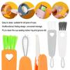 Lunch Box Dust Removal Groove Gap Milk Bottle Cleaner Rubber Ring Lid Cleaning Brush Cup Cover