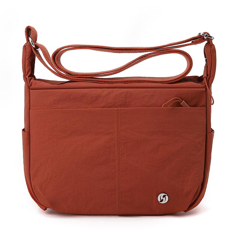 

Нейлоновая ткань Повседневная маленькая сумка через плечо для женщин Легкие повседневные сумки-мессенджеры 2024 Зимняя новая простая модная женская сумка через плечо для поездок на работу красный