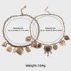 2024 Multi-Layer Metal Retro Love Pendant Necklace - Bohemian Style for Women
