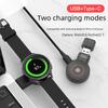 USB Dual Mode Wireless Charger for Samsung Galaxy Watch7/6/5/4/Active2/S3