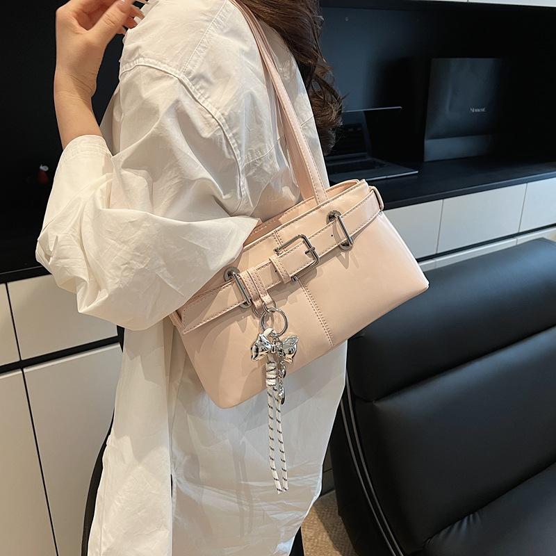 Retro Portable Commuter Bag Women's Spring Summer 2025 New Trendy Fashion Korean Underarm Bag Versatile Large Capacity Bag