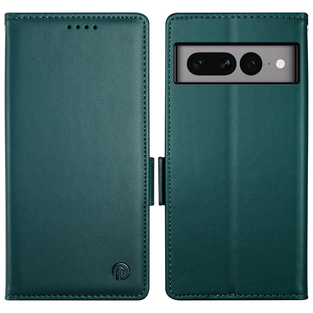 DF-010 For Google Pixel 7 Pro 5G Case Wallet Leather Phone Cover Flip Stand View Magnetic Protect