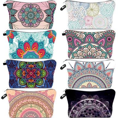 Kosmetik- und Reisetasche mit Mandala-Print für Damen