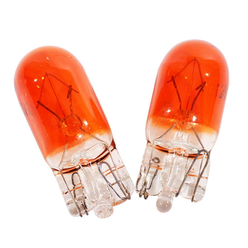 2Pcs 12V 5W T10 501 W5W Car Side Wedges Light Instrument Lamp Dashboard Halogen Bulbs Blue Clear Red Amber Green Violet