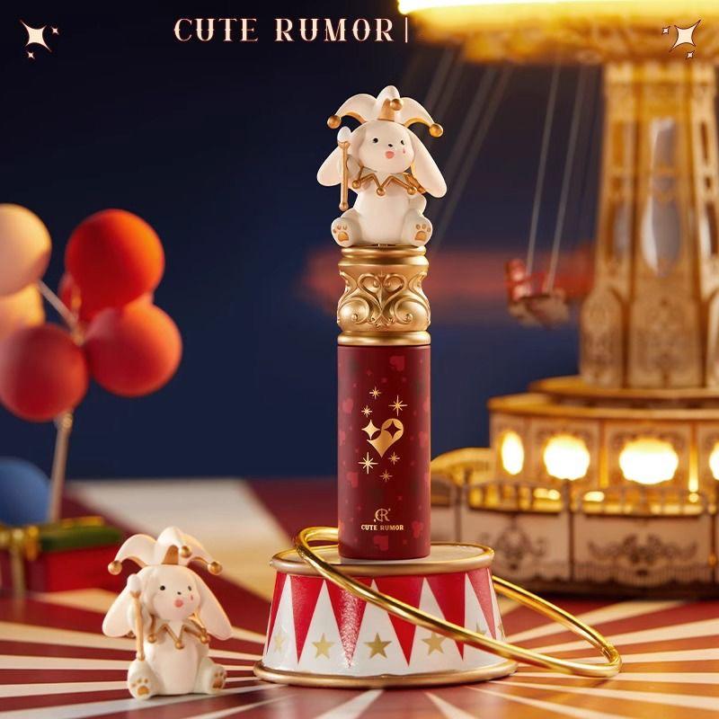 CUTE RUMOR Zirkus Lippencreme Samtiger Lippenlack Wasserdichter Vitamin-Lippenstift Matt Aufhellend Feuchtigkeitsspendender Lippen-Schlamm
