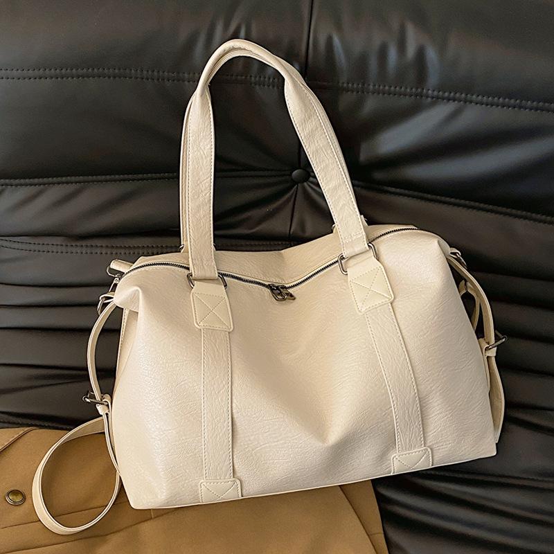 

2026 Korean Style Women s Large Capacity Fashion Tote & Crossbody Bag One Size брудно-білий