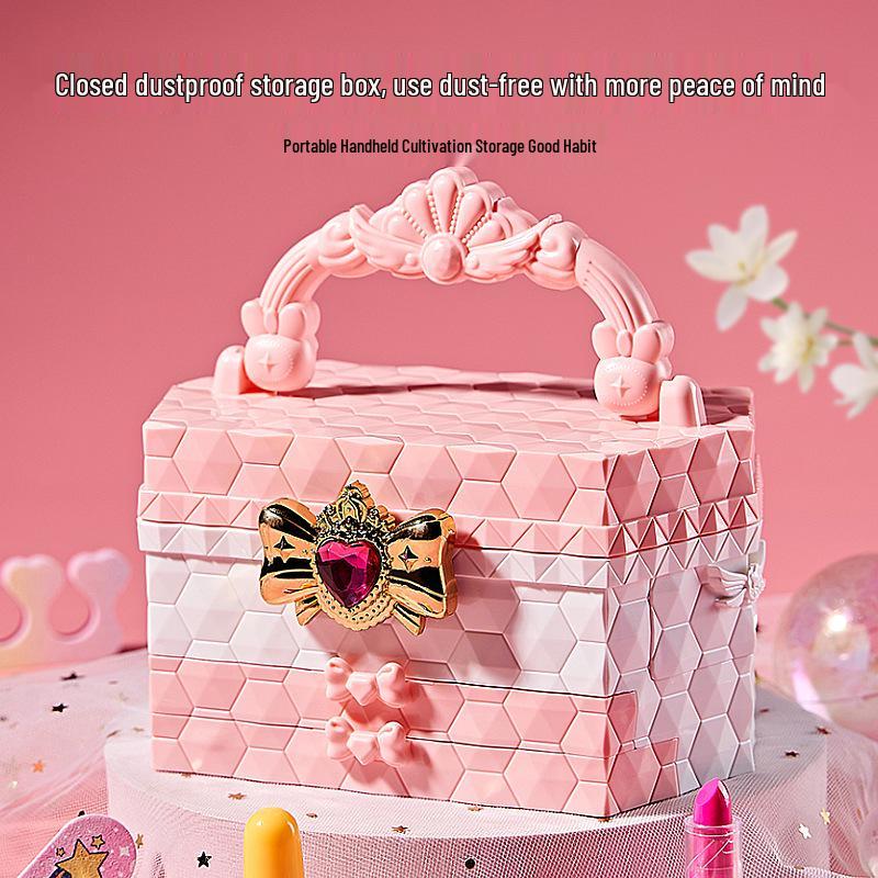 Children's Makeup Toy Set: Nail Polish, Lipstick, and Girl's Cosmetics Box - Perfect Birthday Gift
