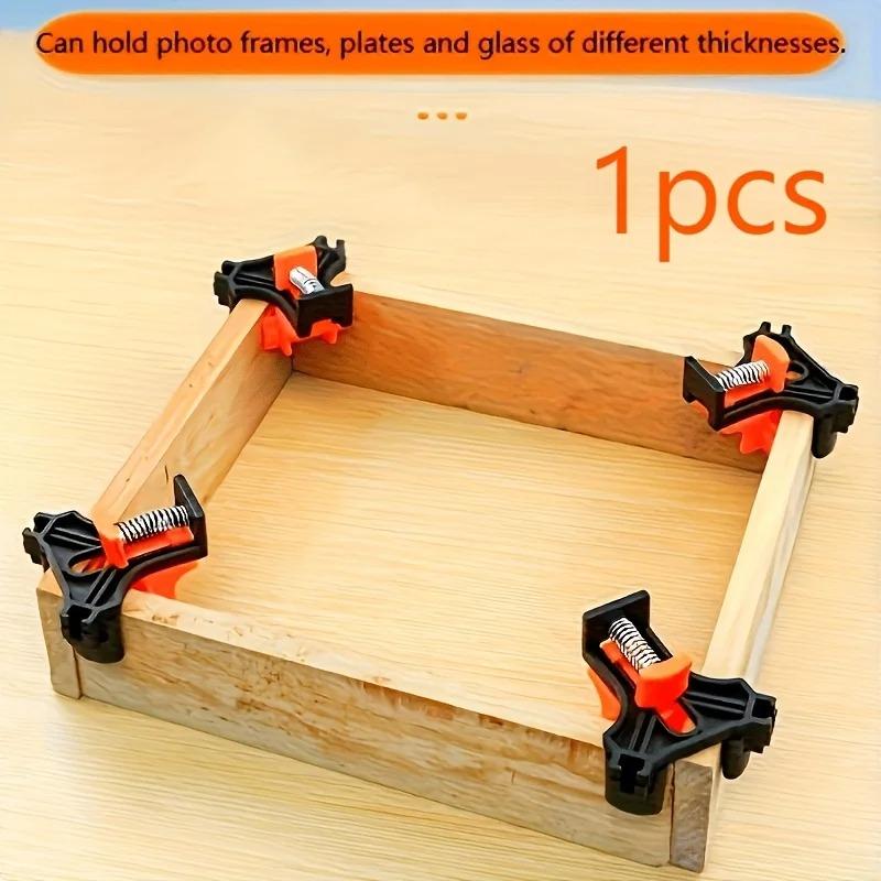 Heavy Duty Adjustable Angle Clamp, Multi-Angle 0°/15°/30°/45°/90° Locking with Ergonomic Handle & Non-Slip Base for Woodworking