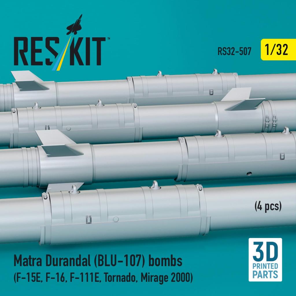 Reskit Matra Durandal Runway Destruction Bomb Plastic Model Parts 1/32 (BLU-107) (4 pieces) RSK32-0507 (Airplane)