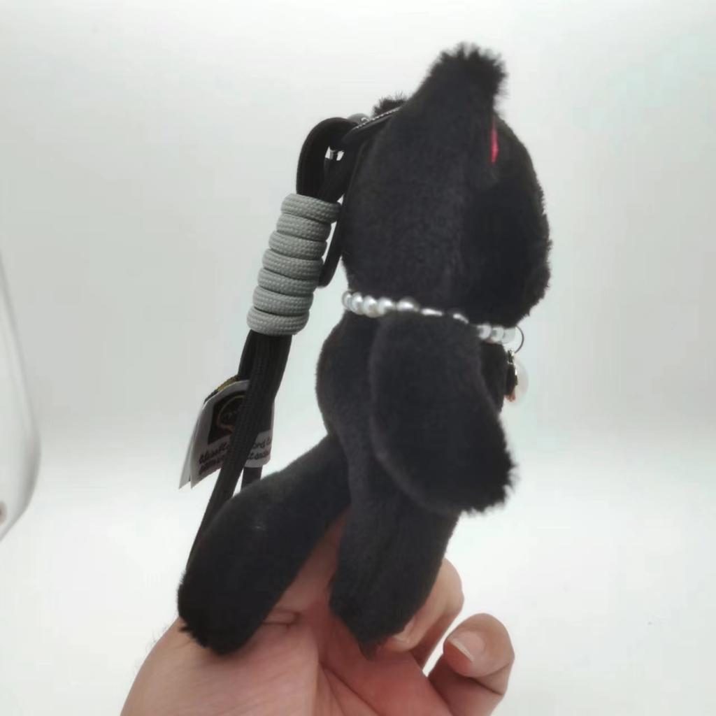 15cm Kawaii Rosa Katze Plüsch Schlüsselanhänger Niedlicher Katzen Plüsch Anhänger Weicher Tier Schlüsselanhänger Auto Schlüssel Schnalle Zubehör Mädchen Frauen Tasche Aufhängung