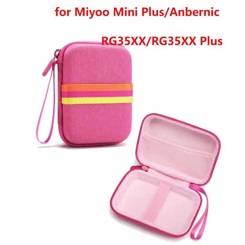 Silicone Protective Cover Shockproof Protective Case Anti-Scratch with Lanyard for Anbernic RG35XX Plus Handheld Game Console