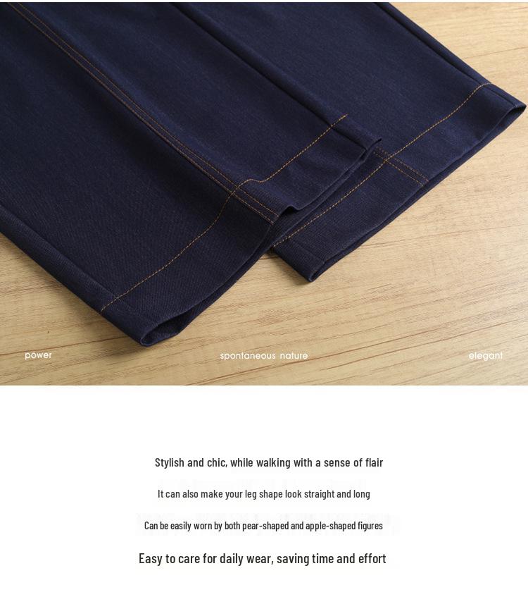Vielseitige High-Waist-Hose mit weitem Bein: Neuer Frühjahrsartikel, Lockerer, Fließender Gerader Schnitt, Bodennah, Schlankmachend und Lässig