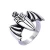 Creative Bat Wing Sword Titanium Steel Ring Dark Gothic Retro Personalized Three-dimensional Ring Jewelry