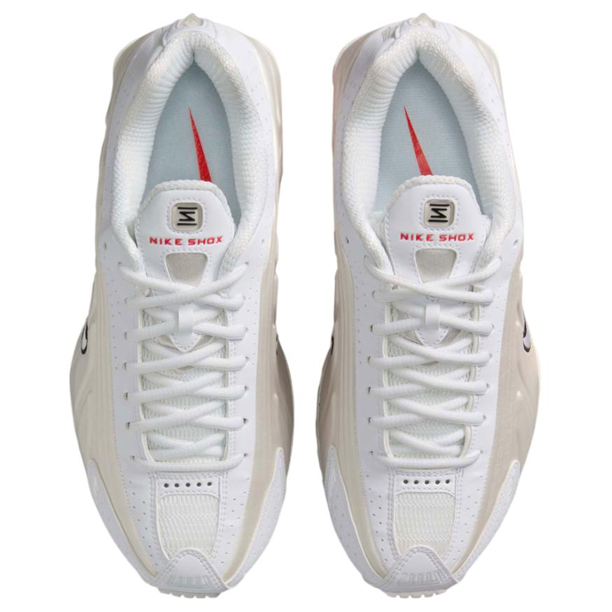 Nike Shox R4 Phantom Picante Red Women Sneakers Cream White AR3565-103