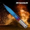 10Pcs box 3.175 Blue Plating Tungsten Steel Engraving Tool CNC Carving Tool (10 degrees  * 0.4)
