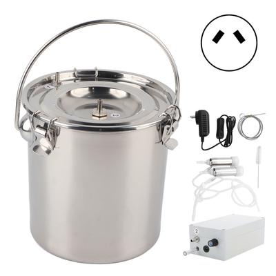 Kit de máquina de ordenha 7L para vacas, ordenhador elétrico portátil com vazão ajustável de 100?240V Prise AU