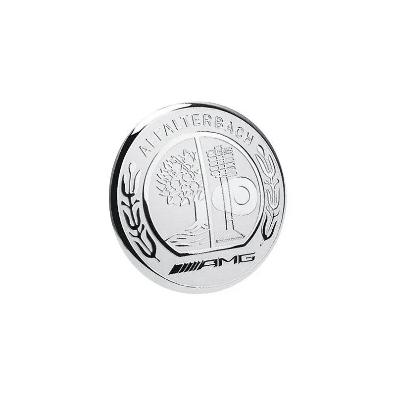 SUK3 1pcs 48mm Car Central Control Multimedia Button Cover Sticker For Mercedes Benz AMG class W205 W203 GLC GLK W206 W220 A180 W211