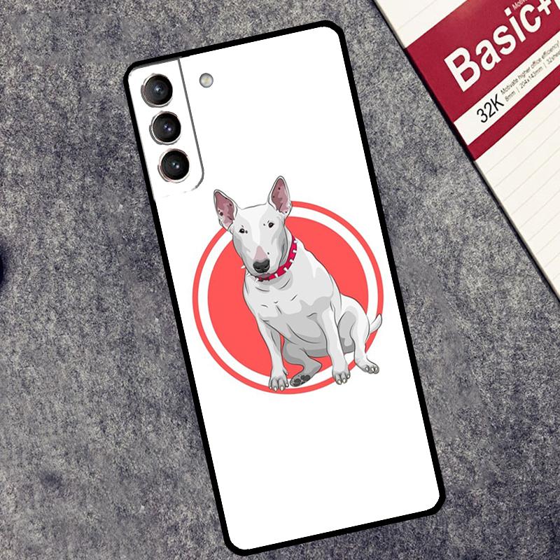 Bull Terrier Dog Puppies Case For Samsung Galaxy S25 Ultra S20 S21 S22 S23 S24 Ultra S9 S10 Plus S25 FE Cover Coque